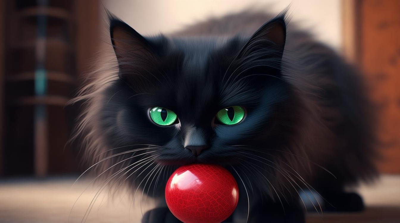 猫咪喜欢叼东西