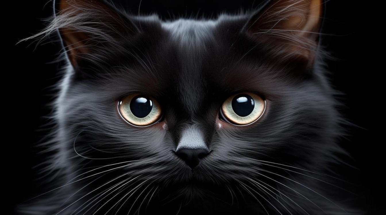猫咪黑瞳孔很小
