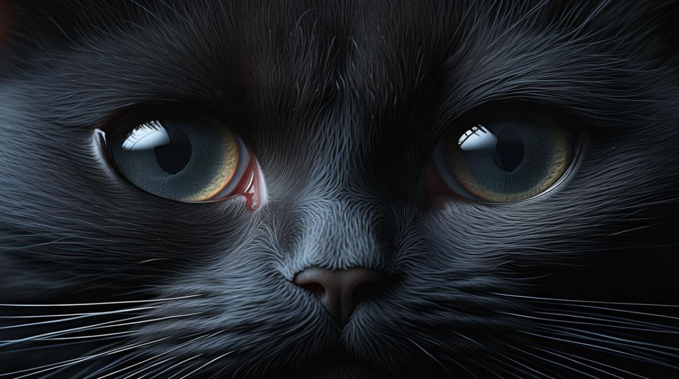 猫咪黑瞳孔很小