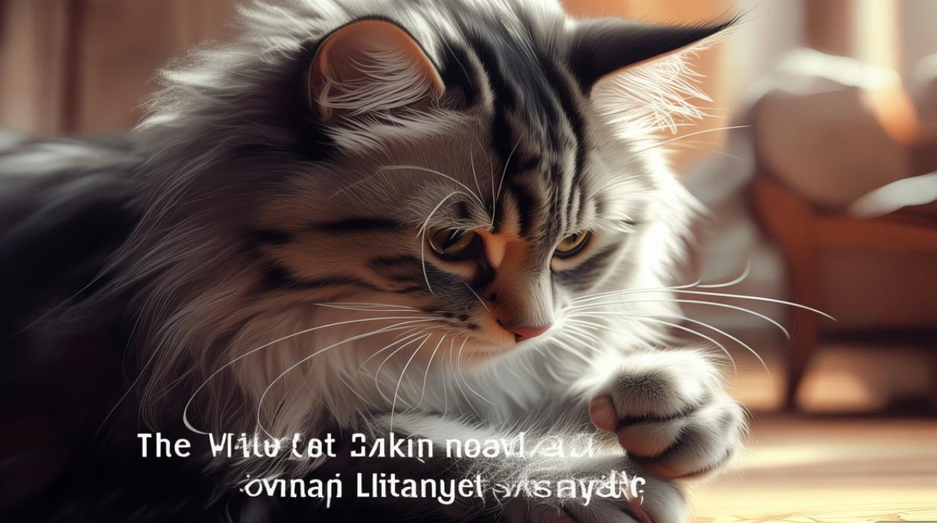 猫咪老舔爪子