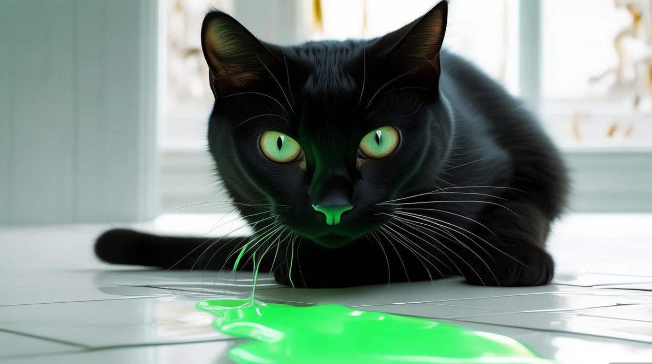 猫咪尿绿色液体