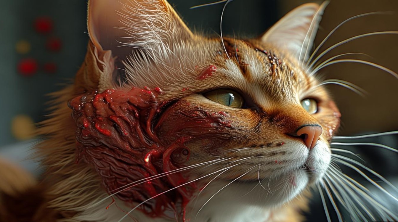 猫咪耳朵受伤发炎