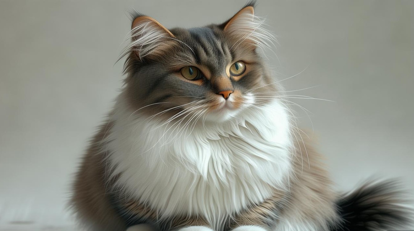 猫咪肚皮有白色