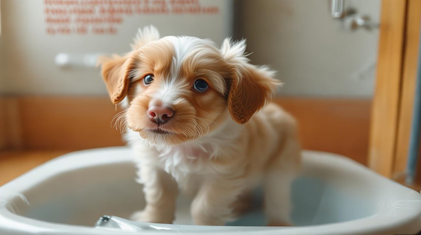 幼犬狗狗上厕所