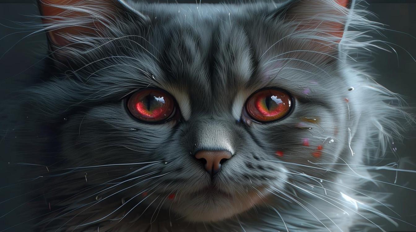 猫咪流眼泪 红肿