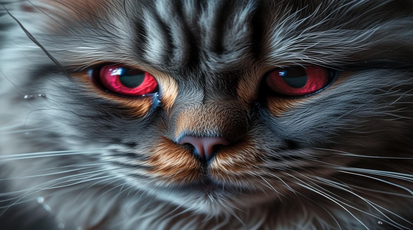 猫咪流眼泪 红肿