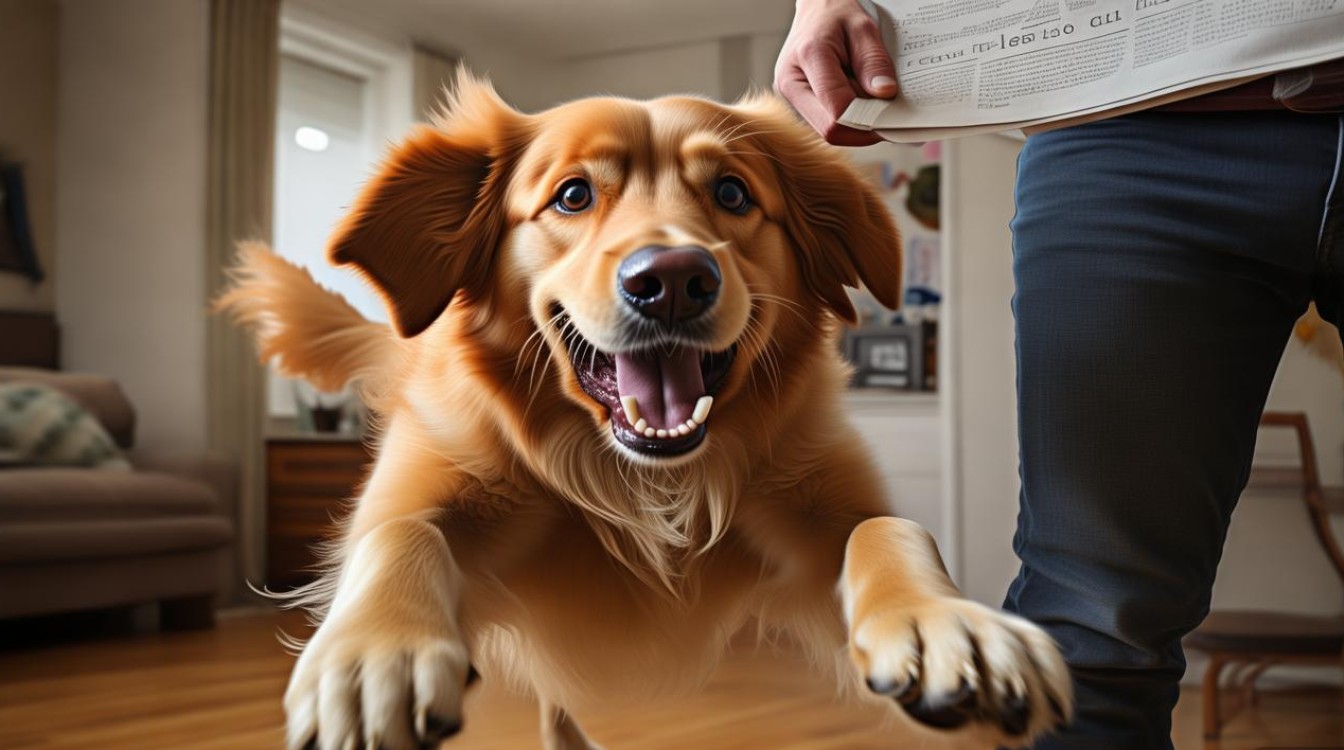 狗狗往腿上扑