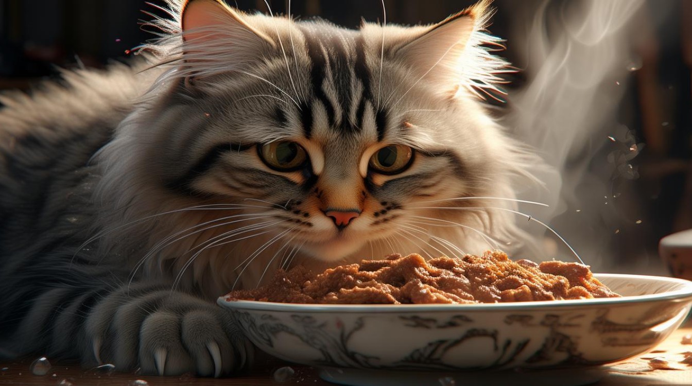 猫咪吃食有眼泪