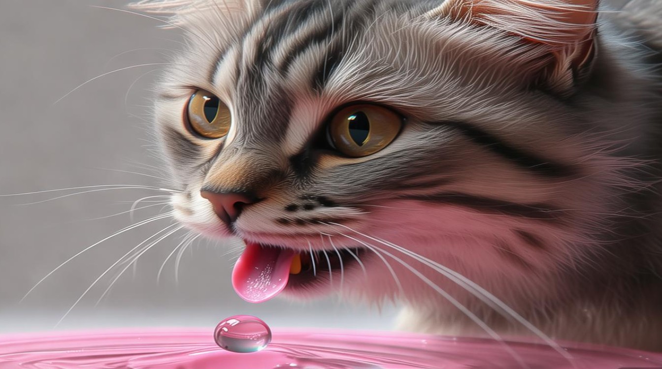猫咪吐粉红水