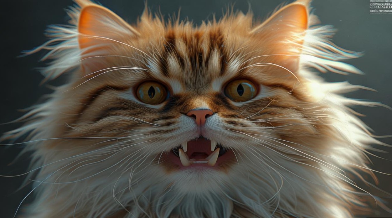 猫咪嘴巴在抽搐