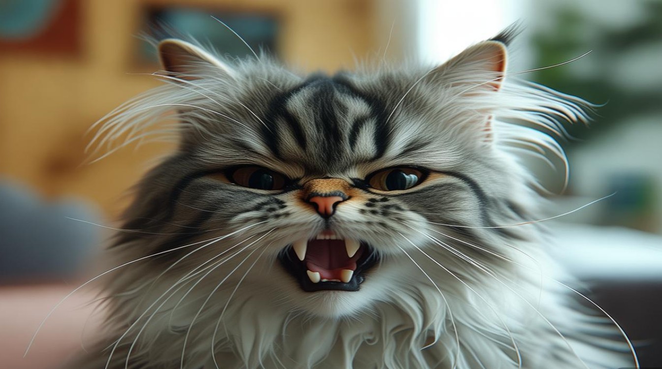 猫咪嘴巴在抽搐