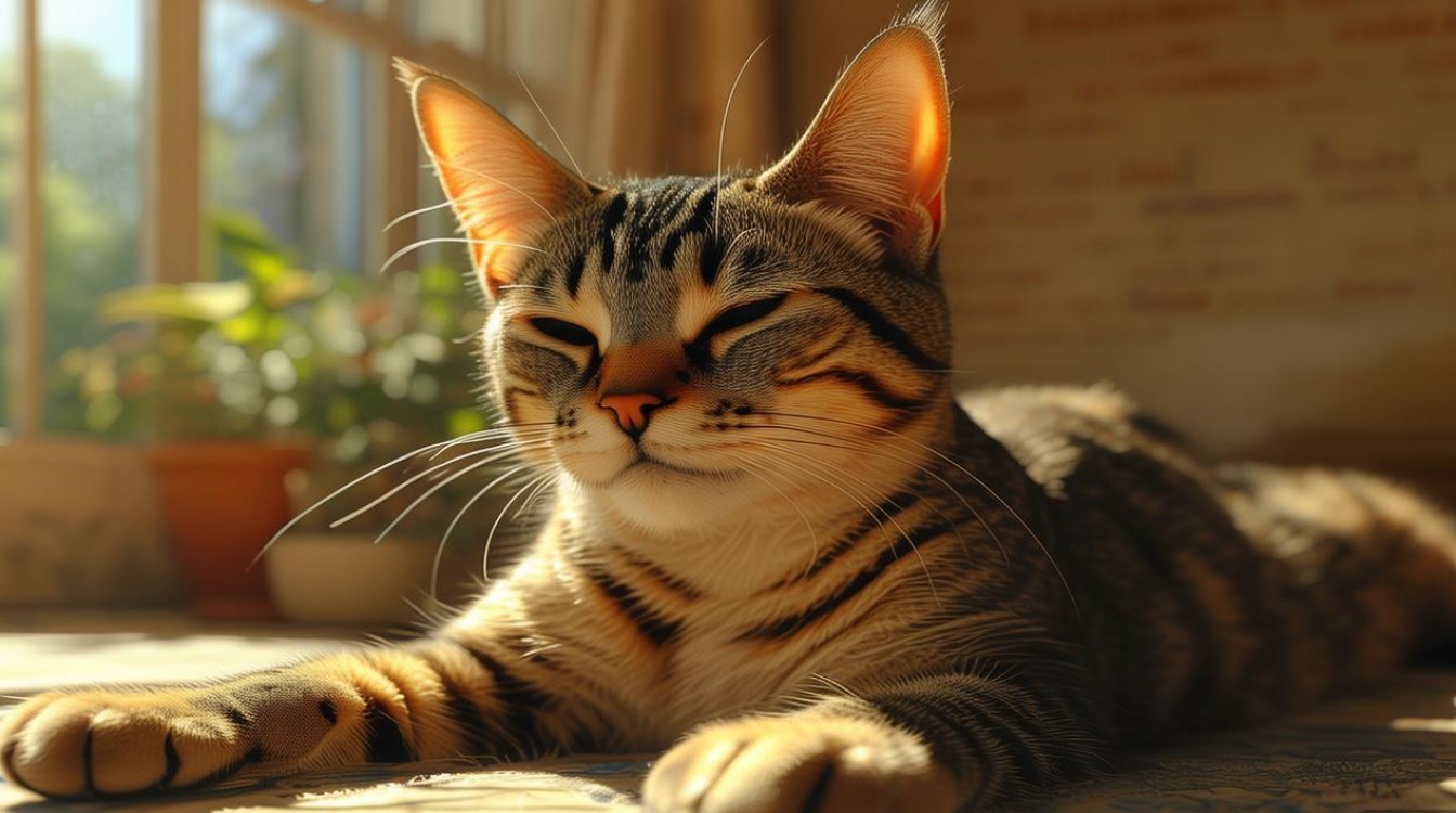 猫咪夏天身体消瘦