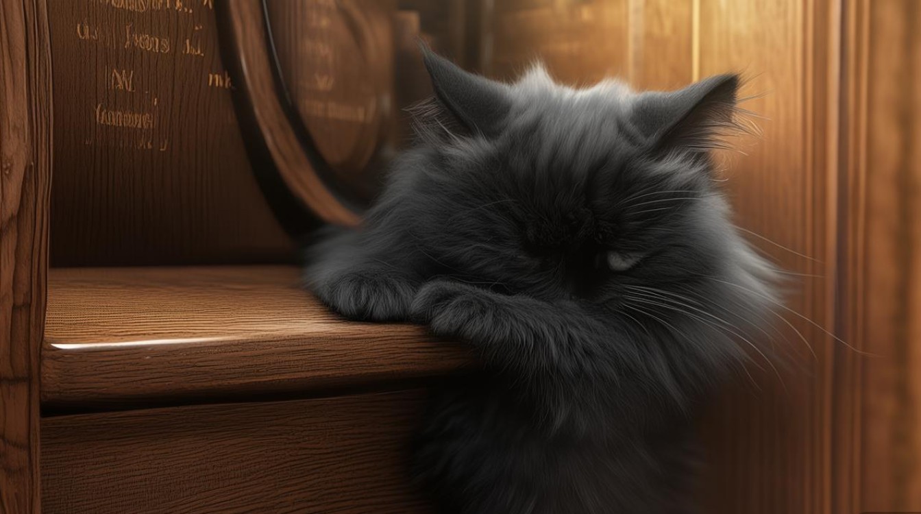 猫咪喜欢蹭家具