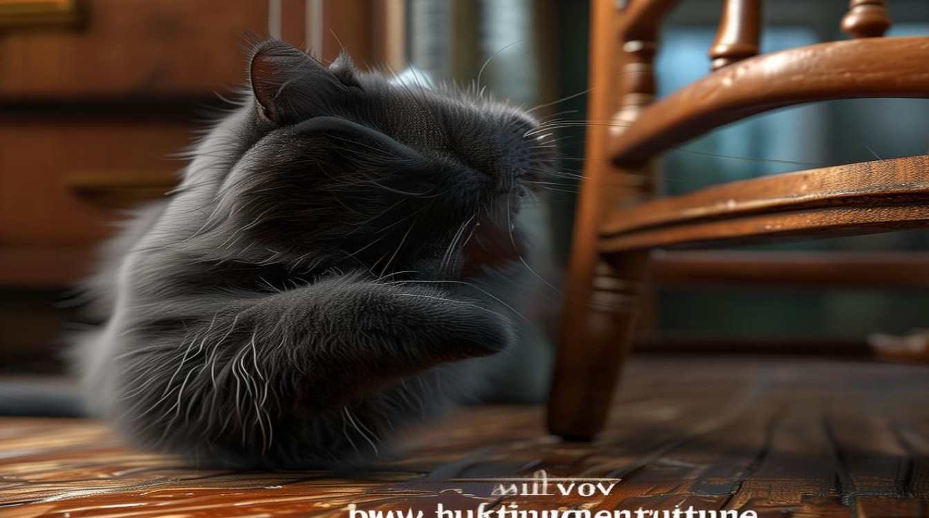 猫咪喜欢蹭家具