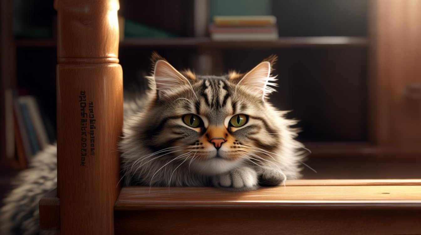 猫咪喜欢蹭家具
