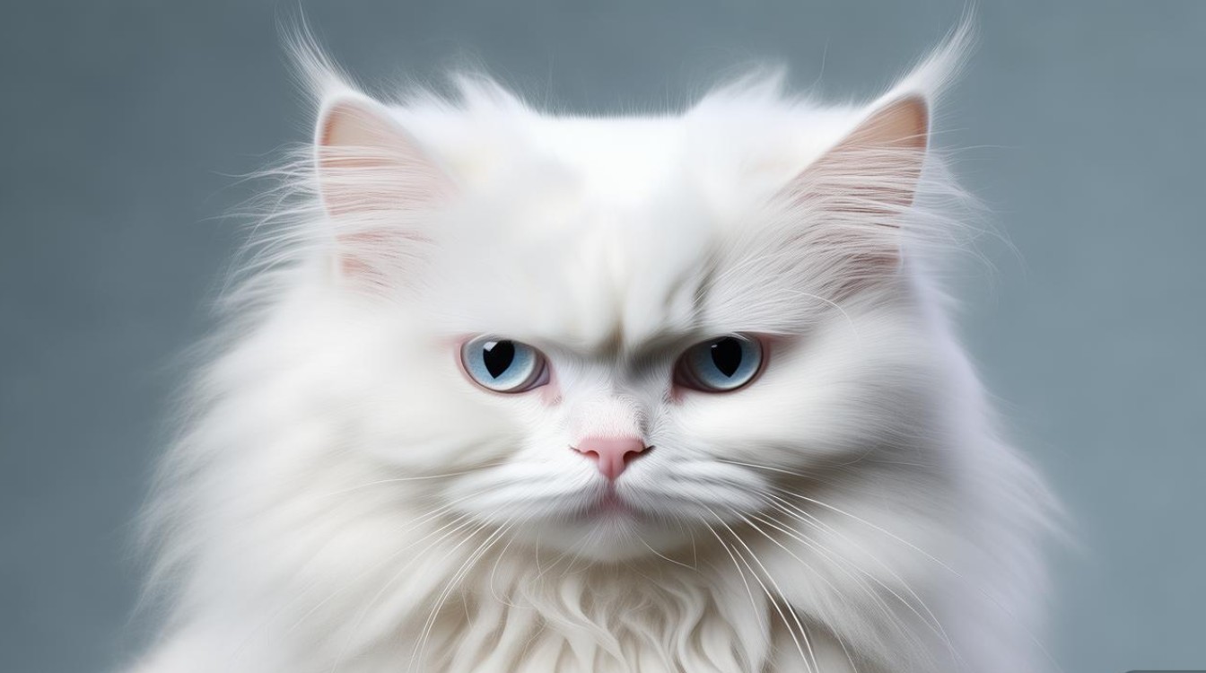 白色包子脸猫咪