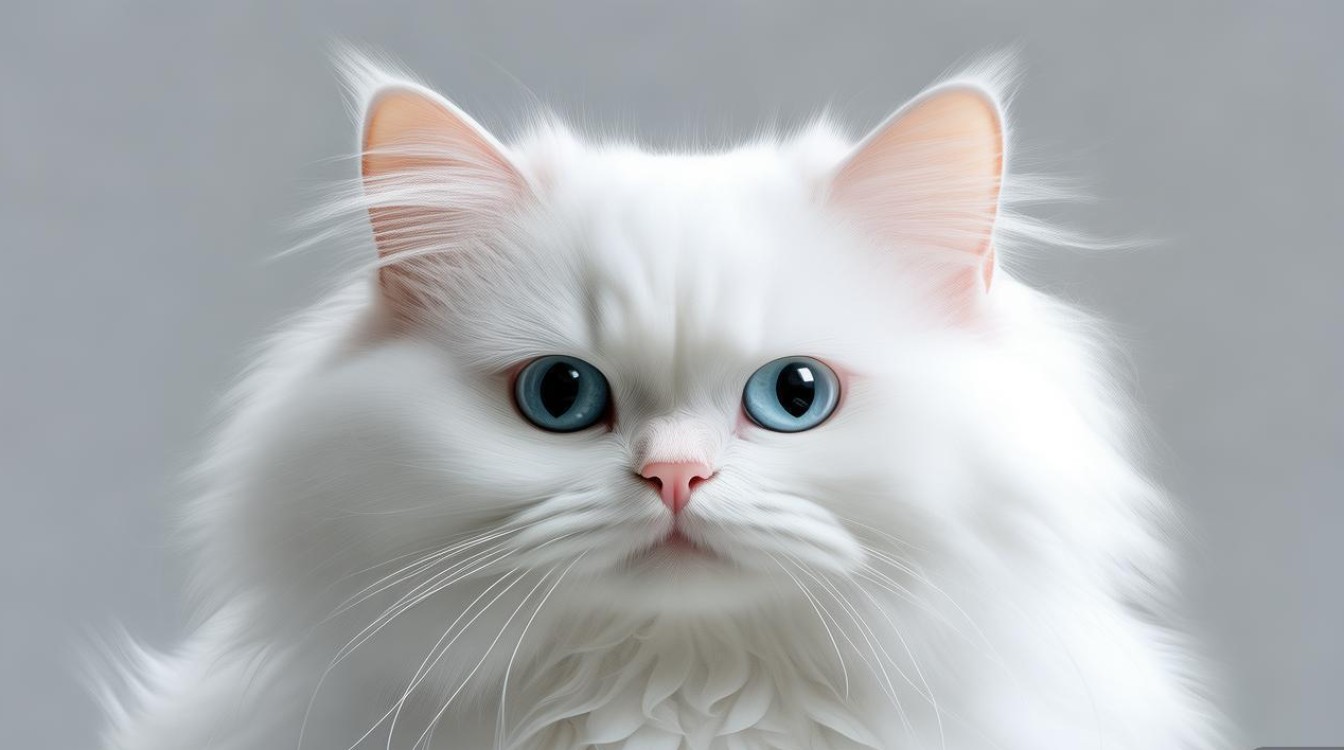 白色包子脸猫咪