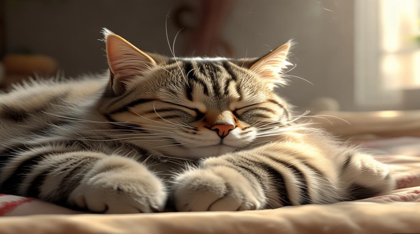 猫咪睡觉得姿势