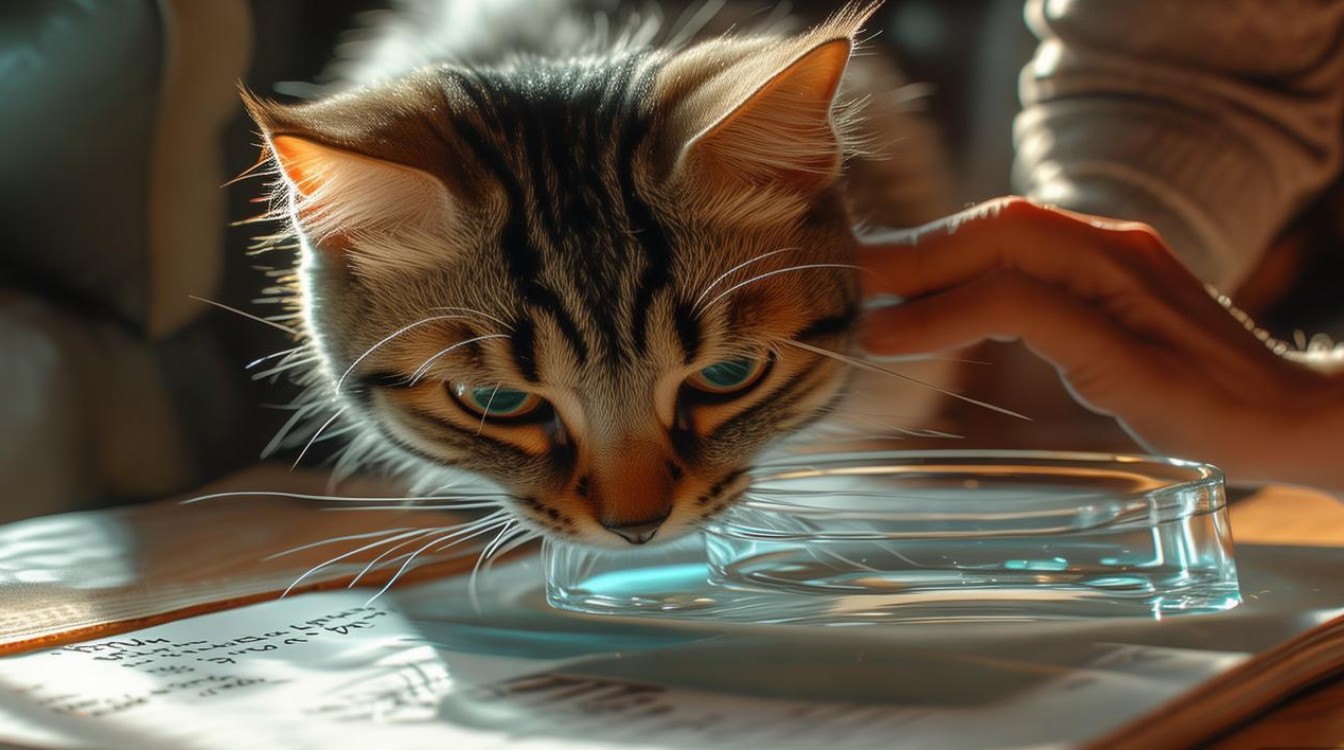 如何训练猫咪喝水