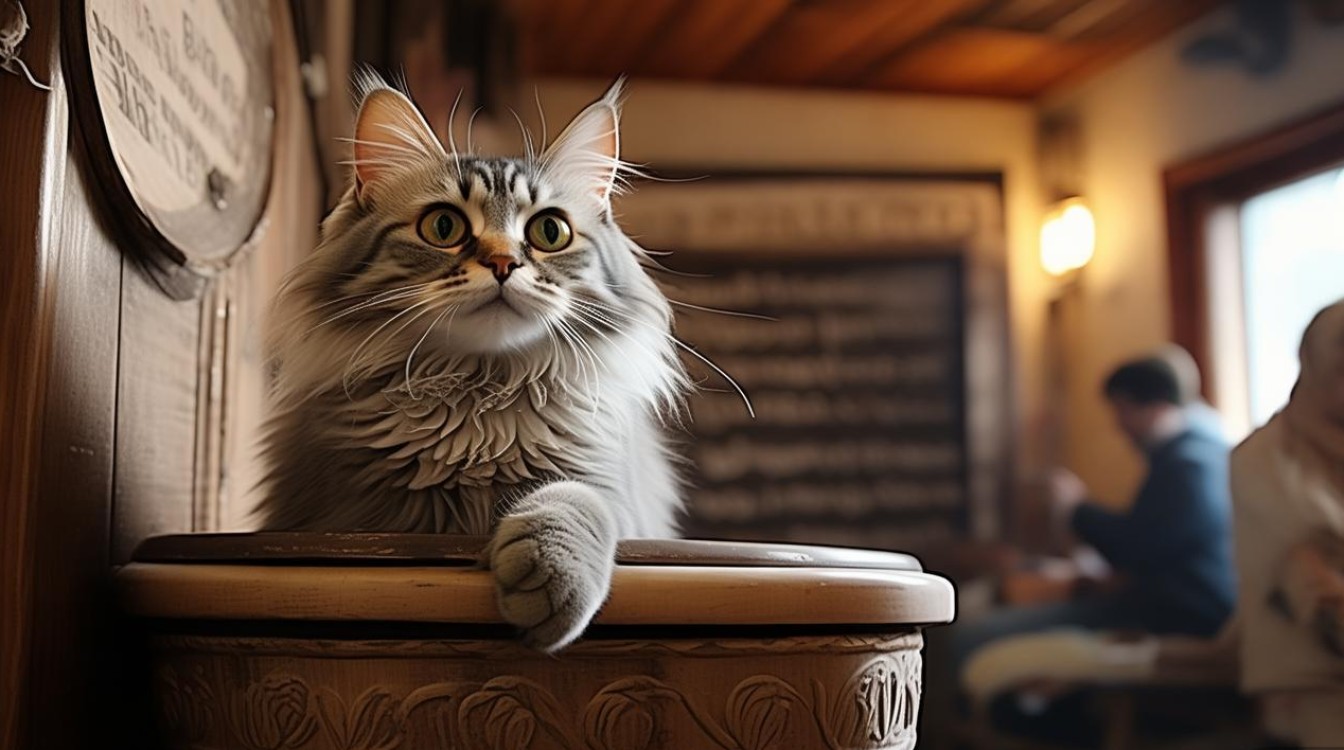 猫咪喜欢看人拉屎