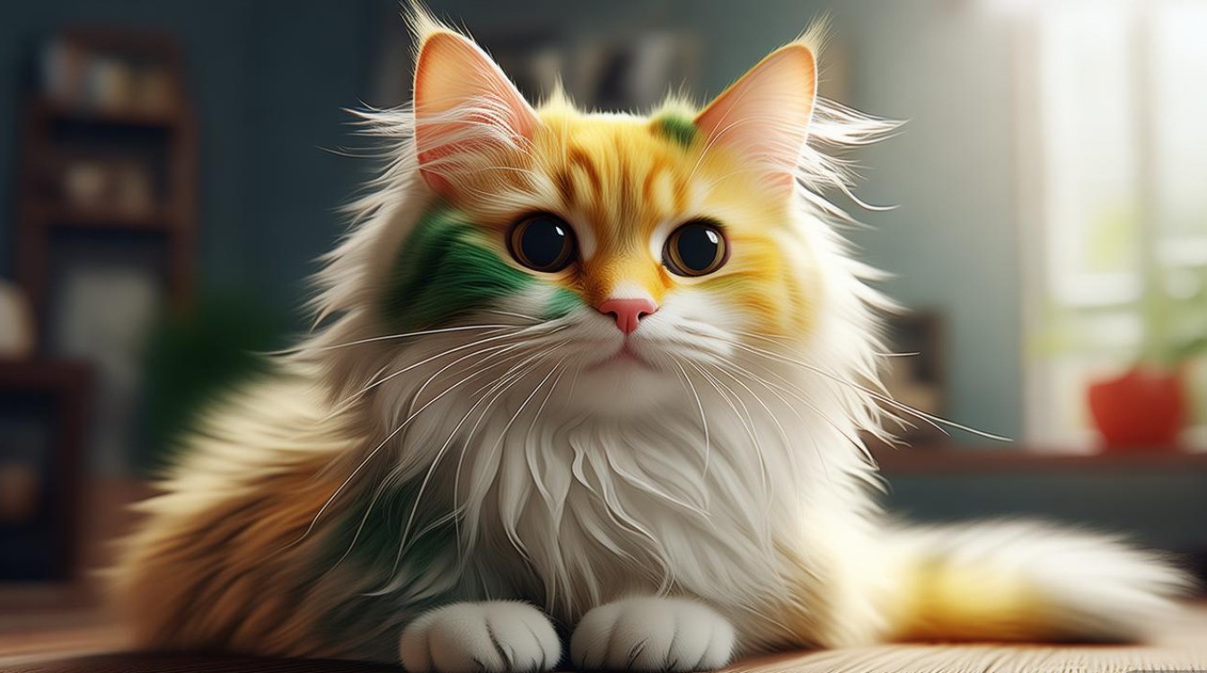 猫咪拉黄绿稀