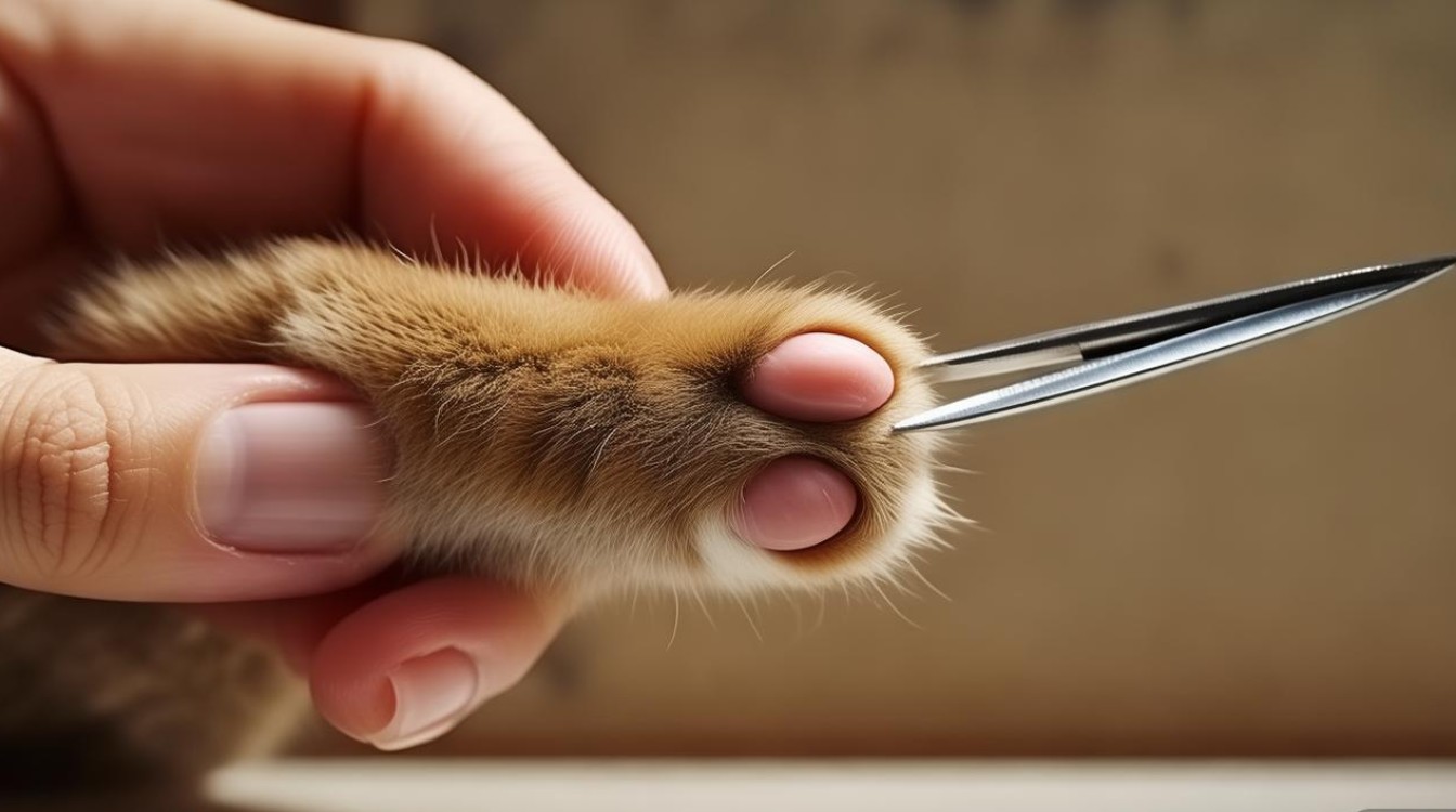 猫咪剪爪子毛
