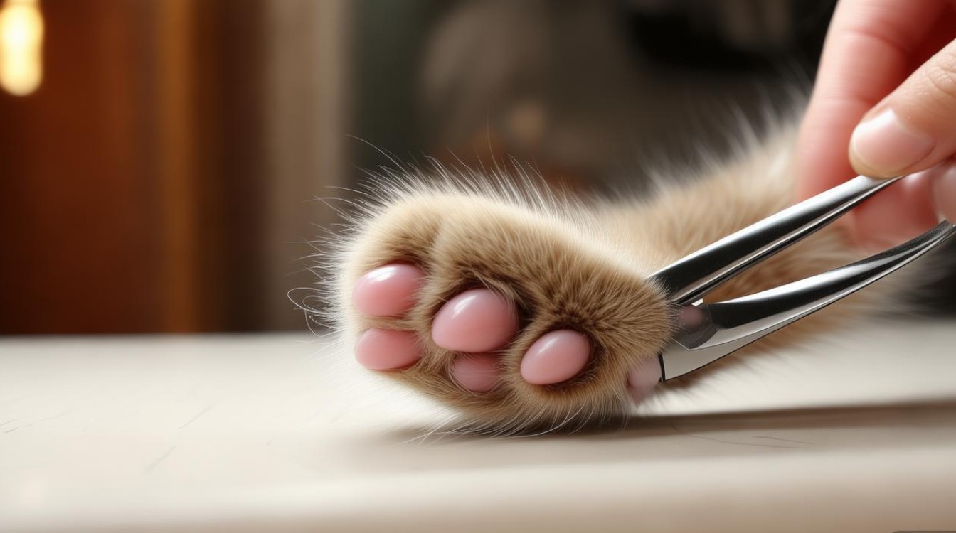 猫咪剪爪子毛