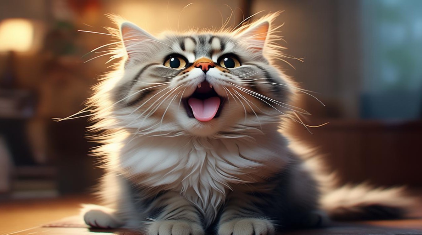 猫咪打喷嚏 吐