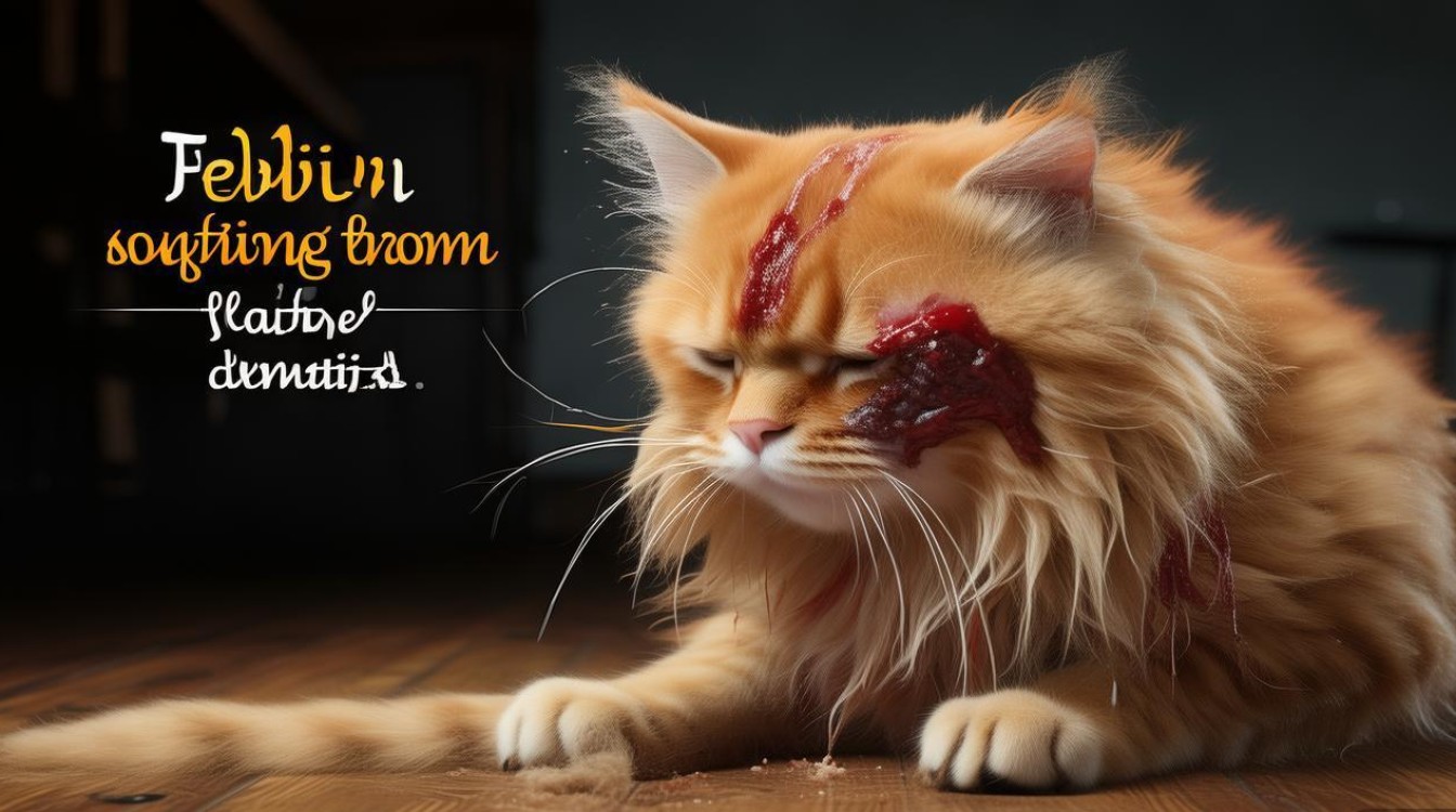 猫咪因跳蚤溃烂