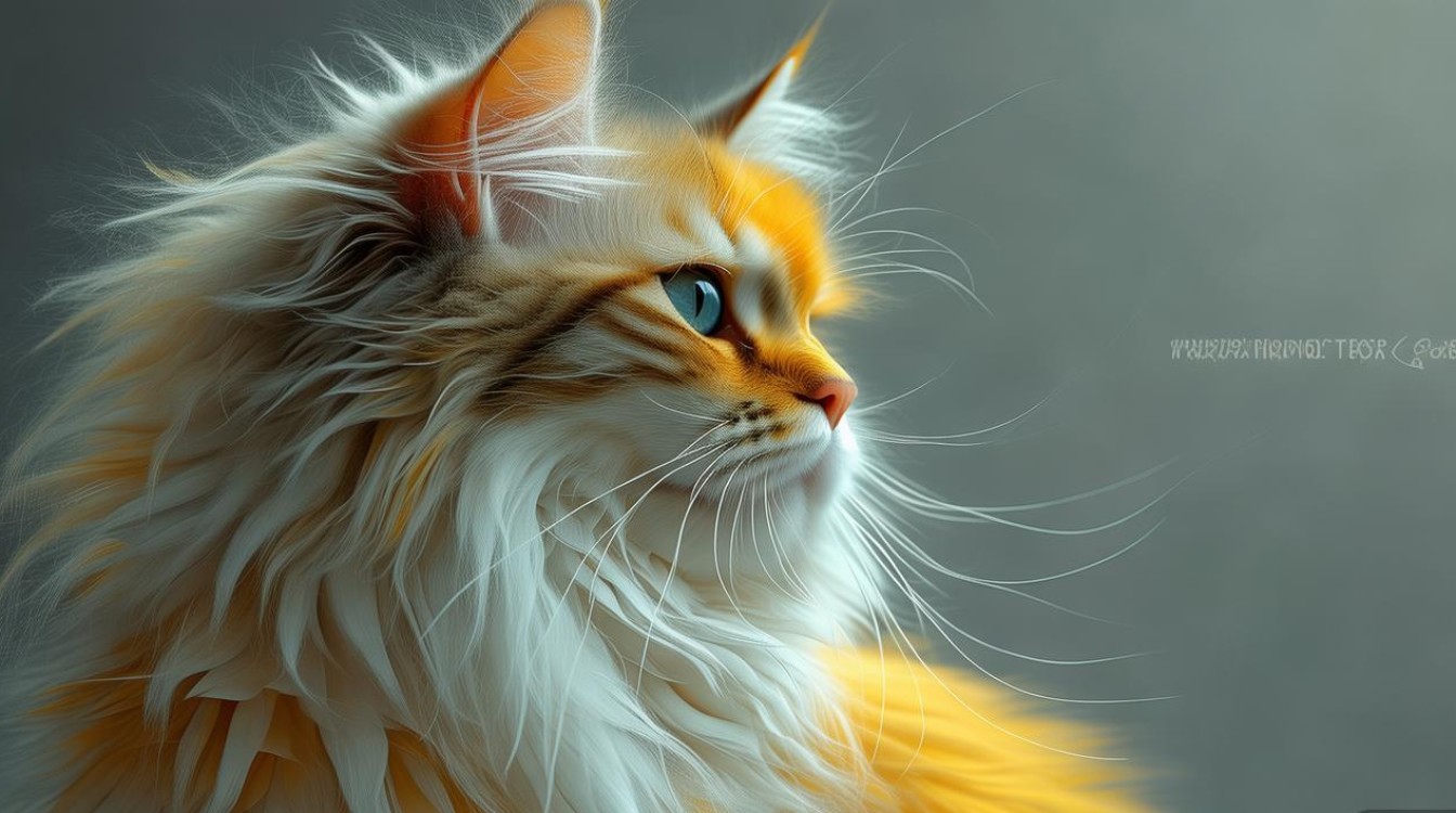 猫咪背上毛发黄