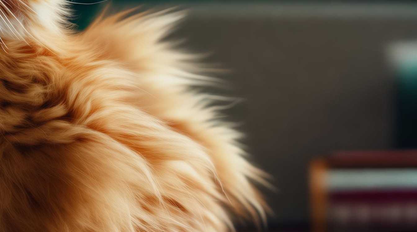 猫咪尾巴竖起了