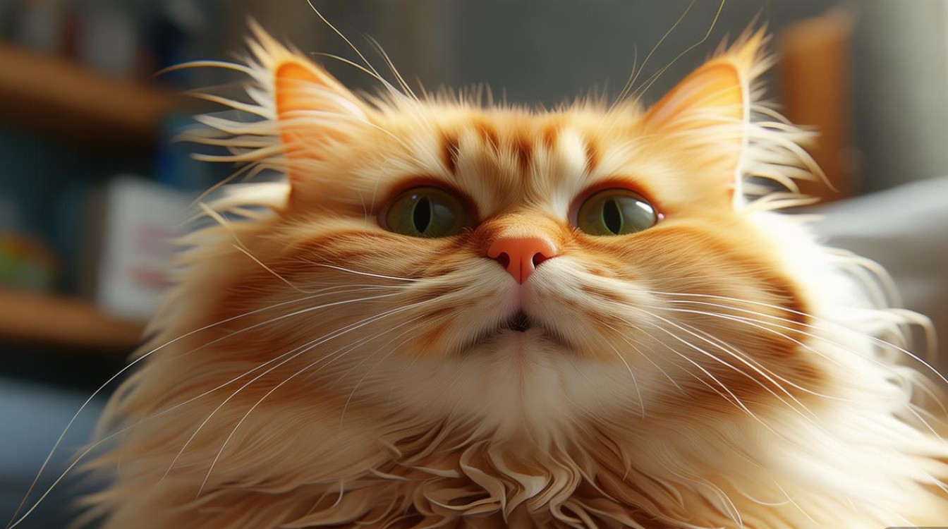 猫咪尾巴竖起了