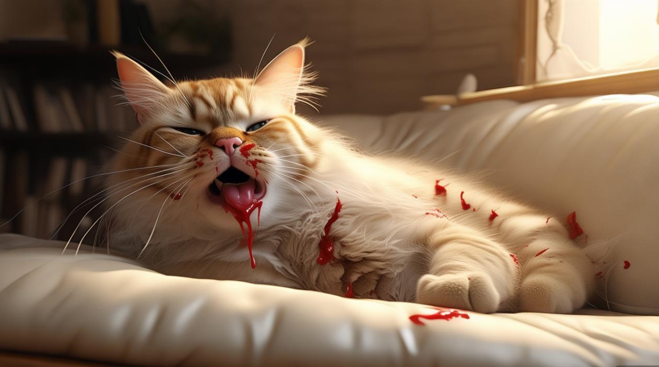 猫咪摔伤 鼻子出血