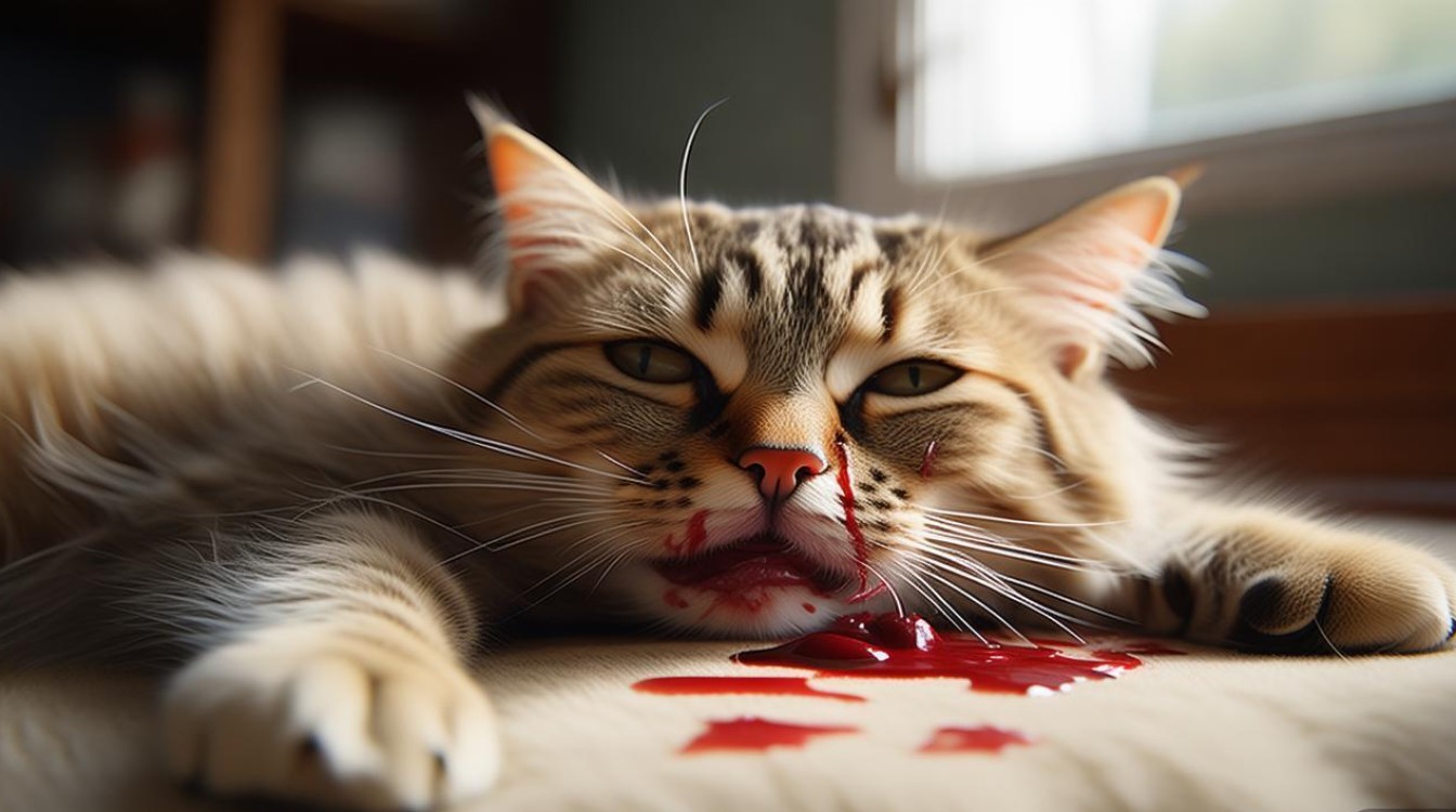 猫咪摔伤 鼻子出血