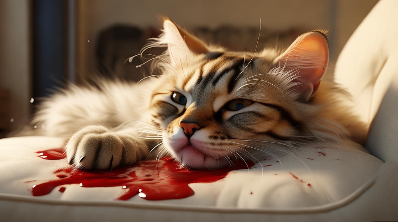 猫咪摔伤 鼻子出血