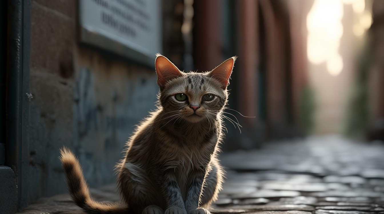 猫咪被遗弃后