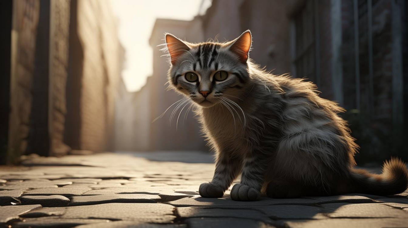 猫咪被遗弃后
