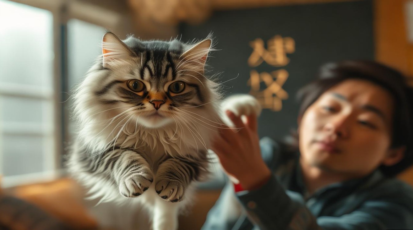 扔掉不亲人猫咪