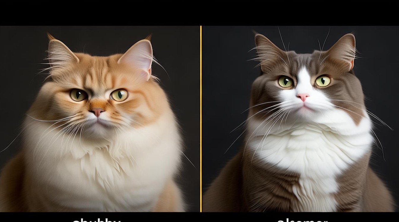 胖瘦猫咪对比照