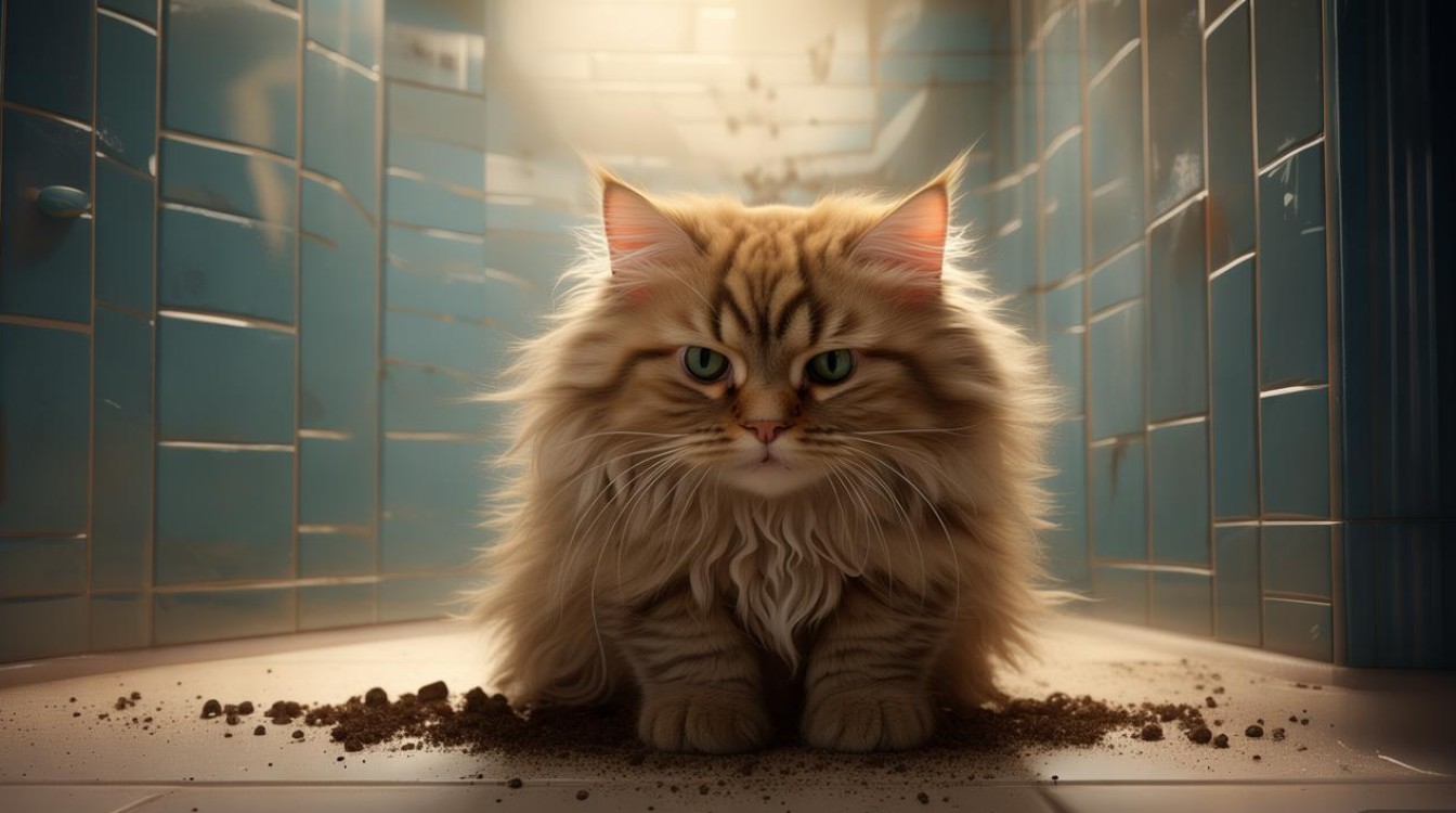 猫咪大便带毛