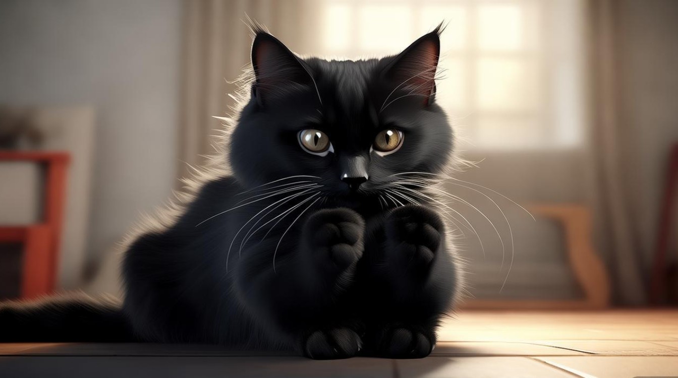 猫咪弹自己下巴