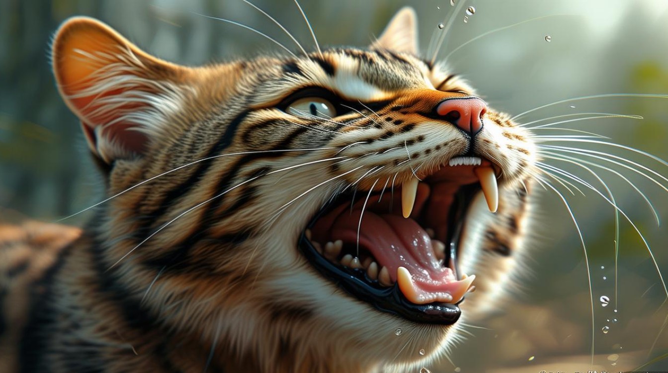 野生猫咪流口水