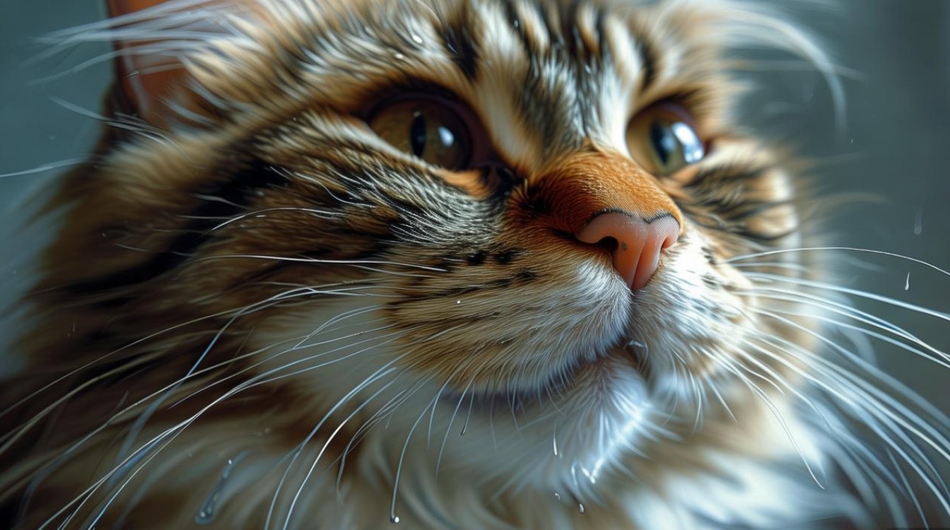 猫咪鼻孔有点湿