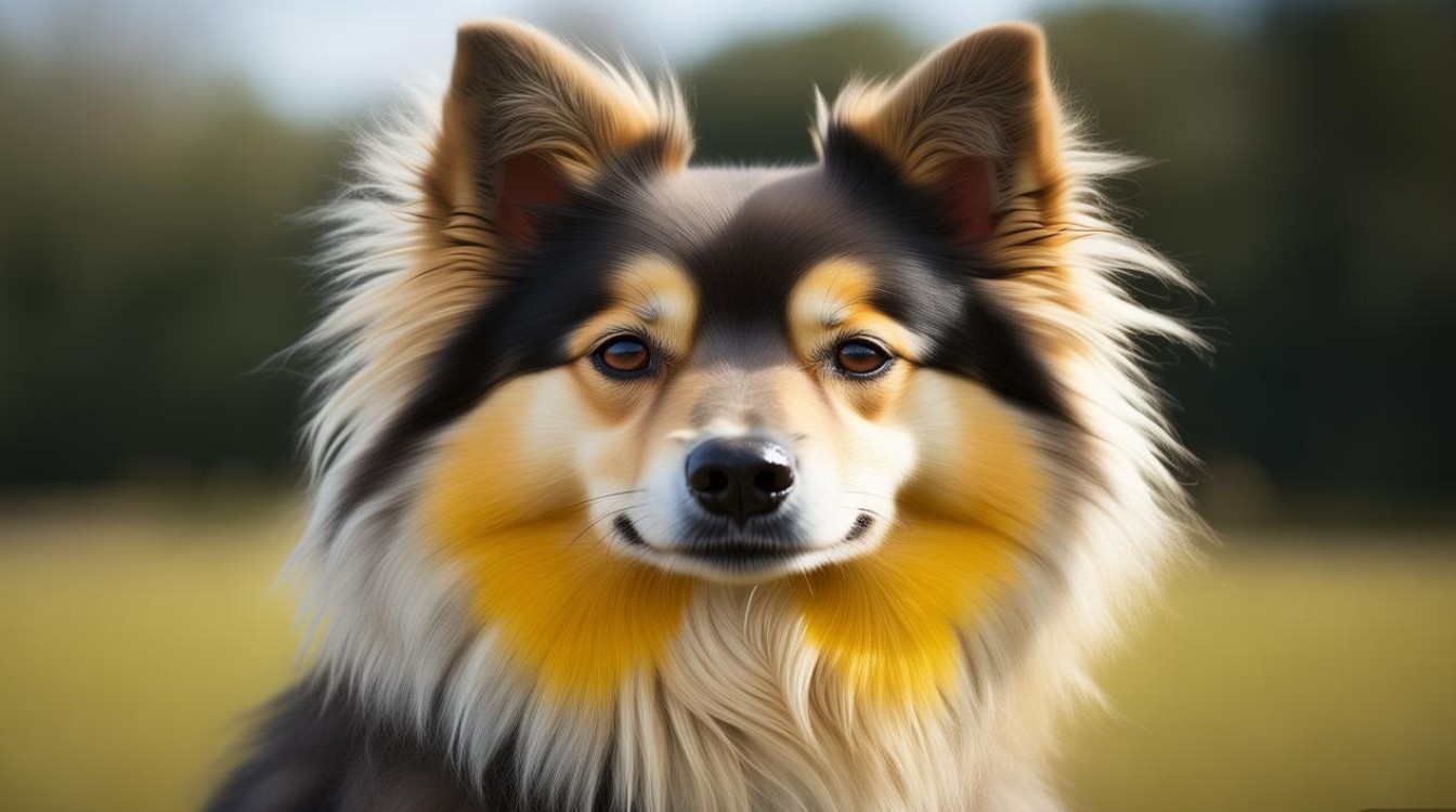 狗狗下巴毛黄