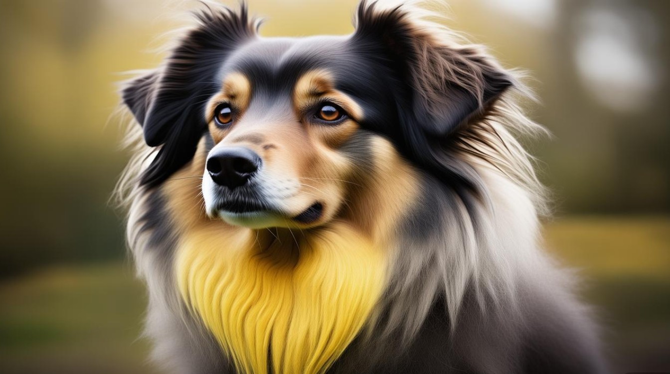 狗狗下巴毛黄