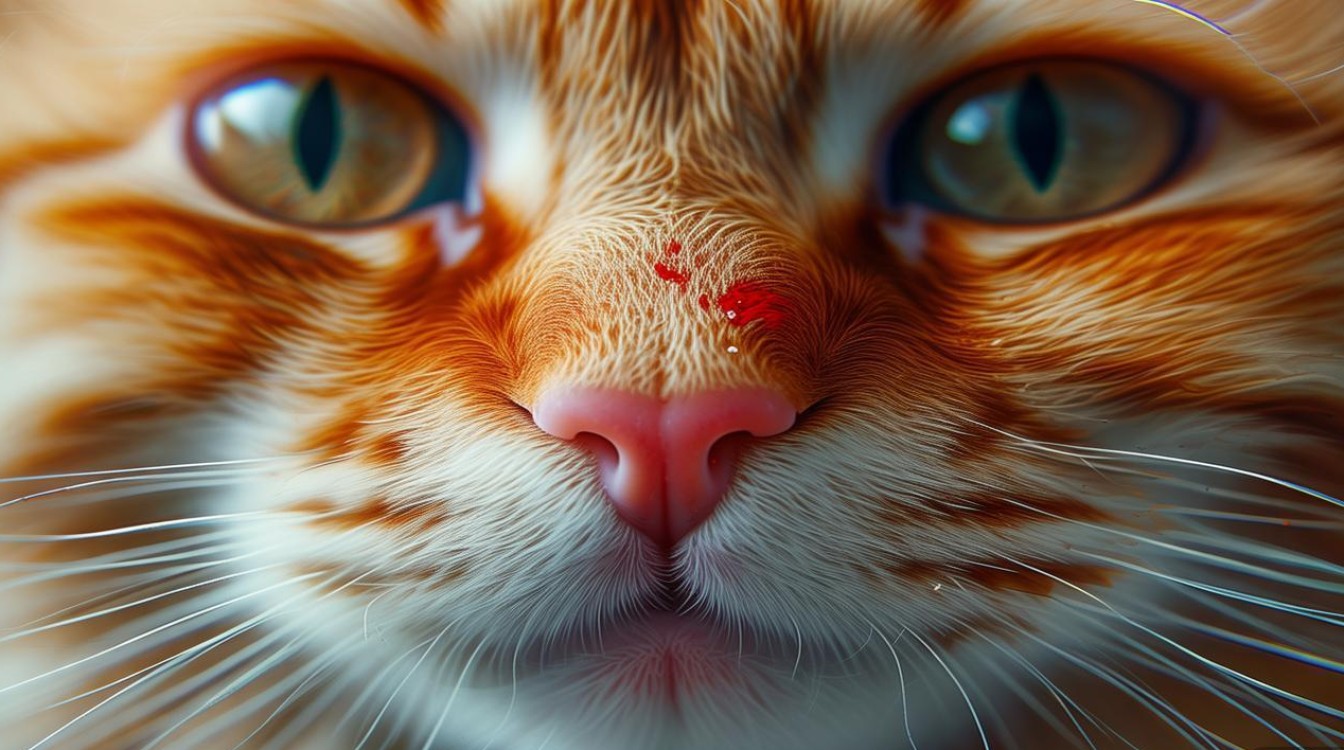 猫咪舔了变红