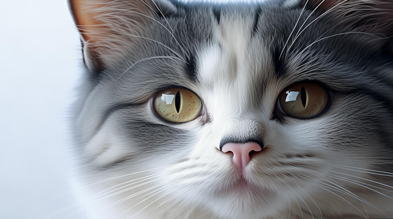 猫咪眼睑内白色