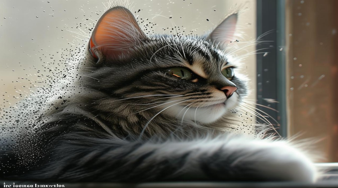 猫咪身上黑色颗粒