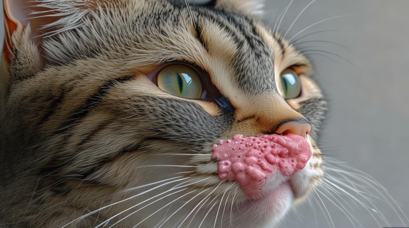 猫咪长痘挤破