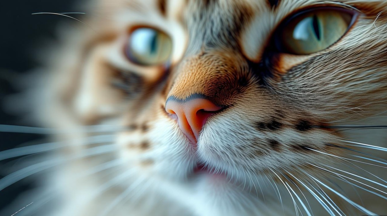 猫咪用鼻子出气